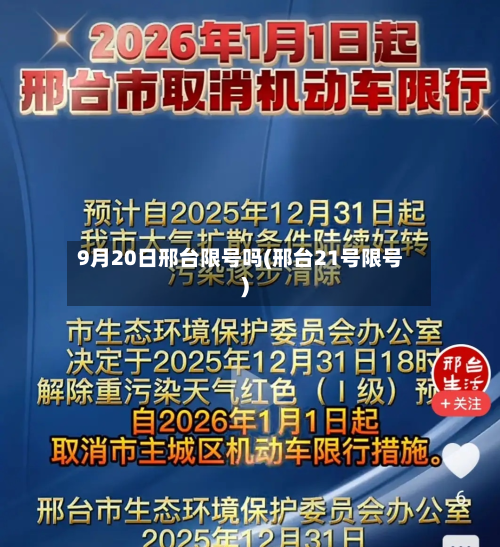 9月20日邢台限号吗(邢台21号限号)