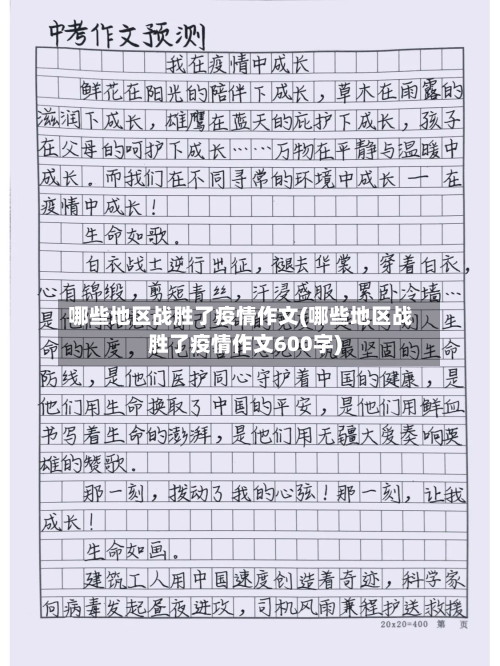 哪些地区战胜了疫情作文(哪些地区战胜了疫情作文600字)-第2张图片