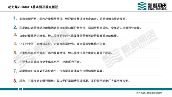 动力煤半年报：迎峰度夏待时来，旺季兑现看需求