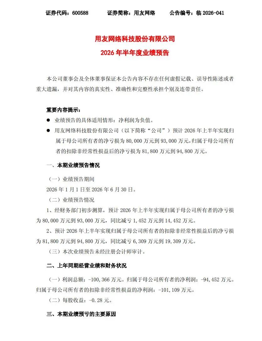 用友网络深陷经营困局：大幅减员难止亏损，三度赴港募资寻出路