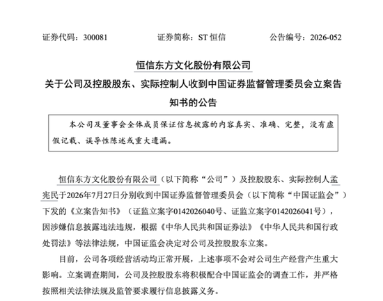 300081	、孟宪民	，被证监会立案