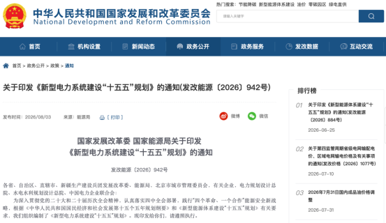 盘后，利好来了！两部门，联合发布！事关电力赛道